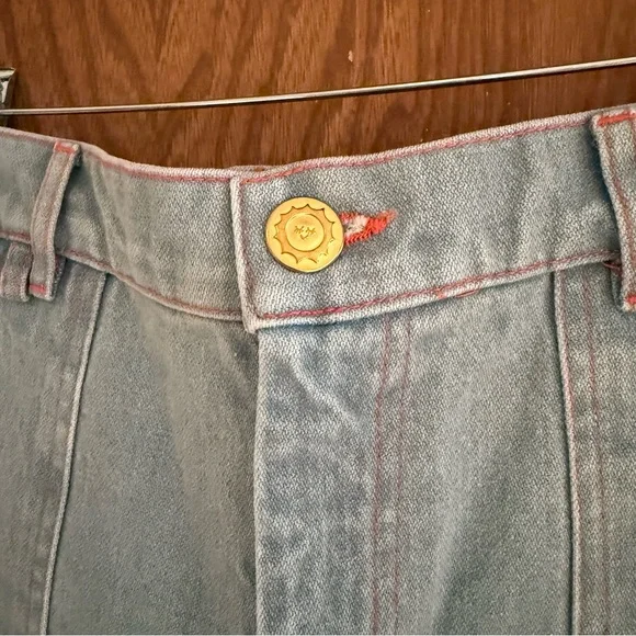 Big Bud Press Denim Carpenter Pants Light Blue Size Medium Petite NEW - Picture 2 of 6